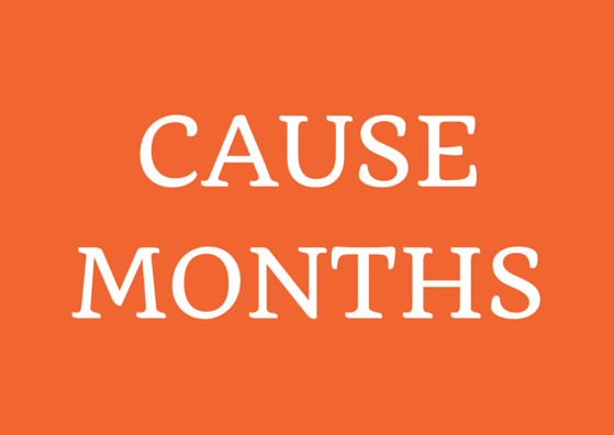Ask for donations during designated cause months